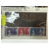 ST LUCIA MINT LH SET 1937 CORONATION ISSUE