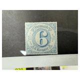 GERMAN STATE SUPER MINT LH 1866 6 KREUZER ISSUE