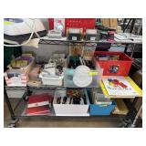 CONTENTS OF SHELF VERY LARGE LOT ART SUPPLIES +