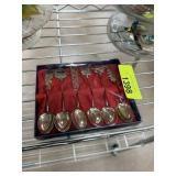 6PC CHINESE SILVERPLATE TEA SPOON SET