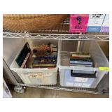 2 BINS OF BOOKS