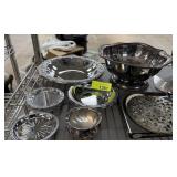 LOT OF MIXED METAL WARE SILVERPLATE ETC