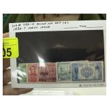 790-4 MINT NH SET 5 1936-7 NAVY ISSUE STAMP