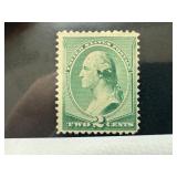 213 UNUSED SCARCE SOUND STAMP 1887 WASHINGTON ISS