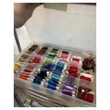 2 BINS OF EMBROIDERY THREAD