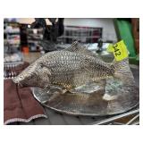 VINTAGE SILVER PLATE FISH NAPKIN HOLDER