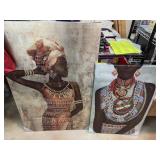 2 PC LARGE CANVAS WALL ART DECOR