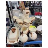 VINTAGE POTTERY CHINA SET JASKA OF CALIFORNIA