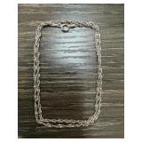 STERLING SILVER CHAIN NECKLACE