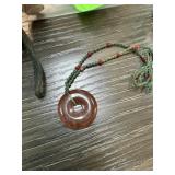CHINESE JADE BI DISC PENDANT