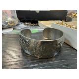 JONQUIL KIRK STEIFF PEWTER CUFF BRACELET
