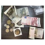 32 EUROS + ADDITIONAL MIXED TOKENS / FOREIGN
