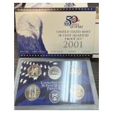 2001 PROOF COIN SET QUARTERS