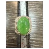 CHINESE CABOCHON JADE RING