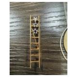 VTG LADDER BROOCH PIN DIAMOND & SAPPHIRES