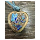 STERLING SILVER CLOISONNE LOCKET