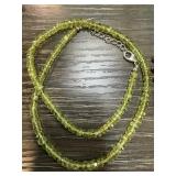 STERLING SILVER BEADED NECKLACE