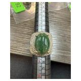 CHINESE CABOCHON JADE RING