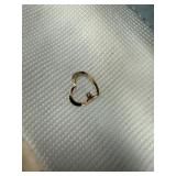 14K GOLD HEART CHARM .16 GRAMS