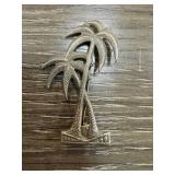 STERLING SILVER PALM TREE PIN / BROOCH