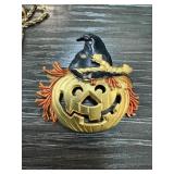 VTG JJ JACK O LANTERN BROOCH / PIN