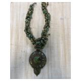 LARGE CHUNKY TURQUOISE NECKLACE