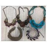 LOT OF 5 NECKLACES