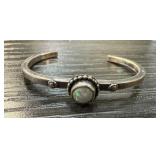 STERLING SILVER KIDS BRACELET / OPAL