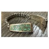 STERLING SILVER TURQUOISE WATCH BAND