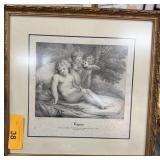 ANTIQUE REPOS PRINT F BARTOLOZZI BY LEVILLY