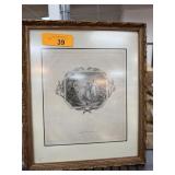 ANTIQUE ENGRAVING PRINT 1789