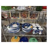 LARGE LOT OF SNOWMAN CHRISTMAS DISHES