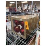 4 BOXES OF SILVESTRI CHRISTMAS ORNAMENTS