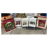 5PC HALLMARK CHRISTMAS ORNAMENTS
