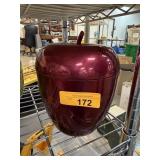 LARGE NEOCRAFT RED APPLE ALUMINUM ICE BUCKET