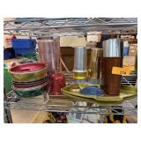 LARGE LOT OF MIXED MID CENTURY ALUMINUM