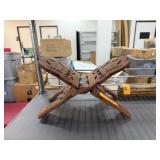 MADE IN INDIA FOLDING WOOD BOOK STAND