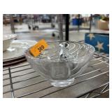 ORREFORS CRYSTAL HOLIDAY BOWL