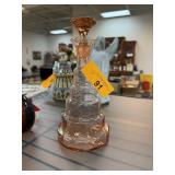 VINTAGE TIERED GLASS DECANTER