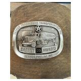VINTAGE PEWTER TEXACO BELT BUCKLE