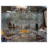 QTY 11 MATCHED WINE GOBLETS / GLASSES