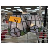 4PC STAINED GLASS LAMP SHADES