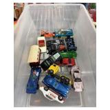 BIN OF DIE CAST CARS