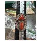 FABULOUS STERLING SILVER CORAL RING