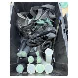 LARGE BIN OF MIXED PAINTBALL SUPPLY