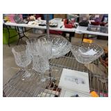 LOT OF MIXED CRYSTAL & GLASS WARE