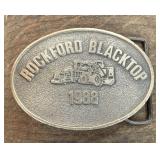ROCKFORD BLACKTOP 1988 BELT BUCKLE