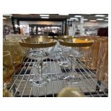 4 LENOX GEORGETOWN GOLD RIMMED SHERBERT GLASSES