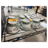 LOT OF 5 ANTIQUE IMARI PATTERN CUPS 1915