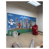 4 PANEL PLYWOOD DALLAS ART PIECE